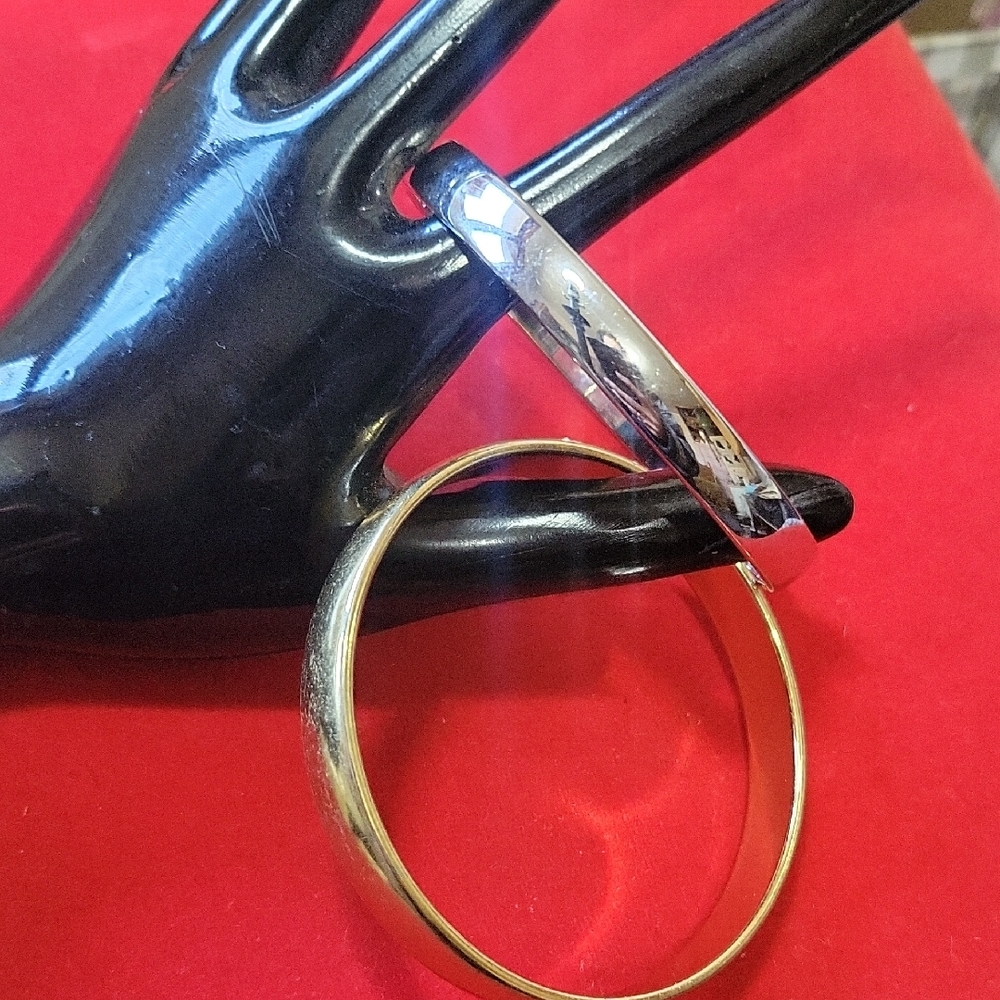 Monet Silver and Gold Bangle Duo